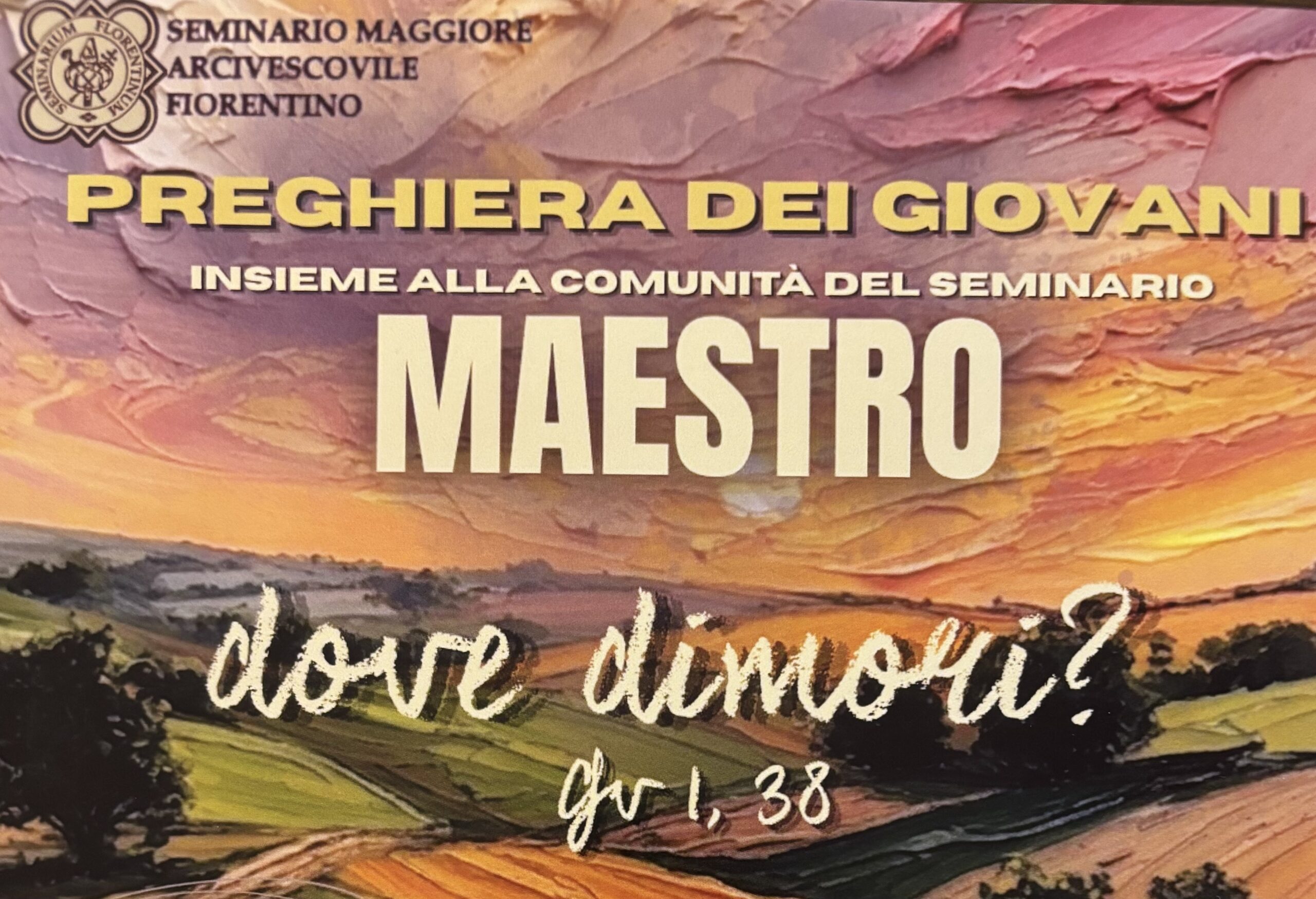 Preghiera dei giovani in seminario